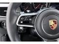 Black/Garnet Red 2018 Porsche Macan Turbo Steering Wheel