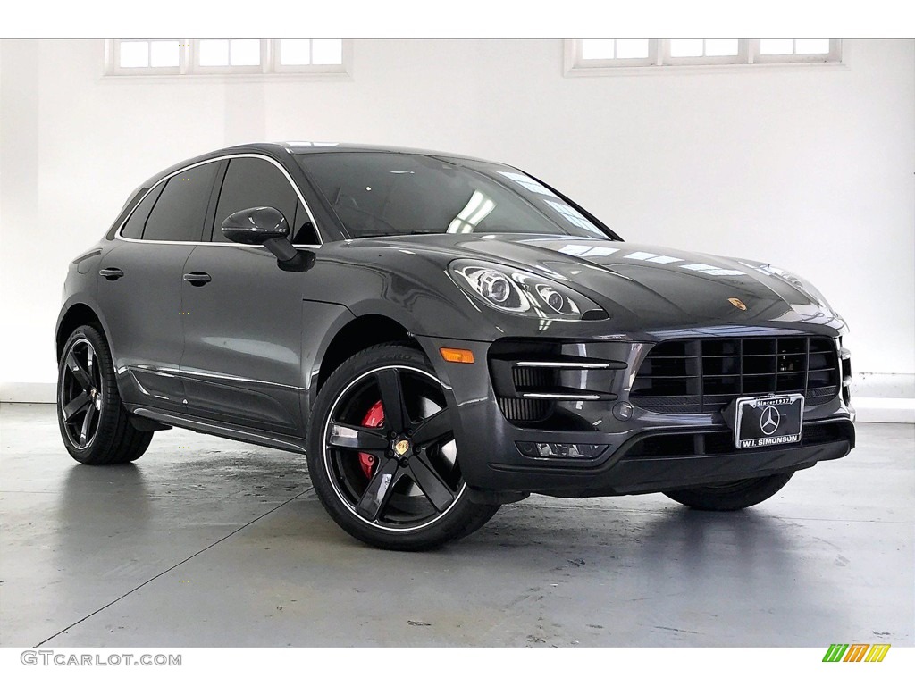 Volcano Grey Metallic 2018 Porsche Macan Turbo Exterior Photo #141881202