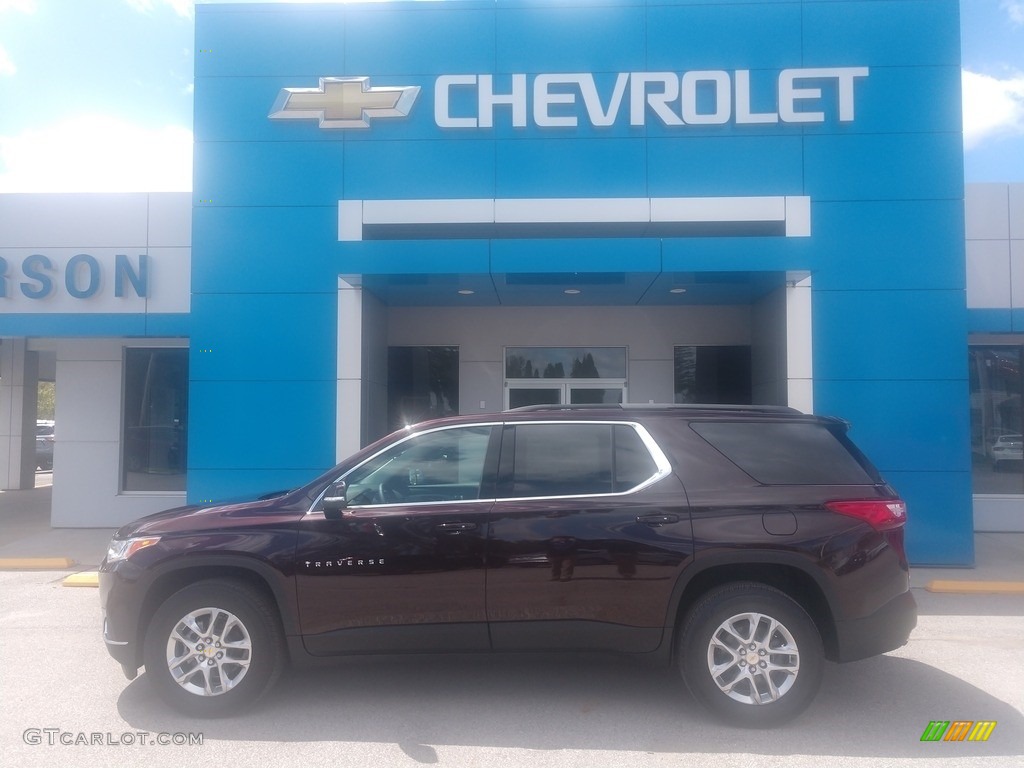 2021 Black Cherry Metallic Chevrolet Traverse LT 141880033 Photo 1