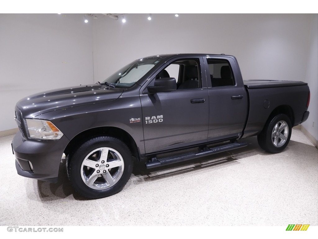 2018 1500 Express Quad Cab 4x4 - Granite Crystal Metallic / Black/Diesel Gray photo #5