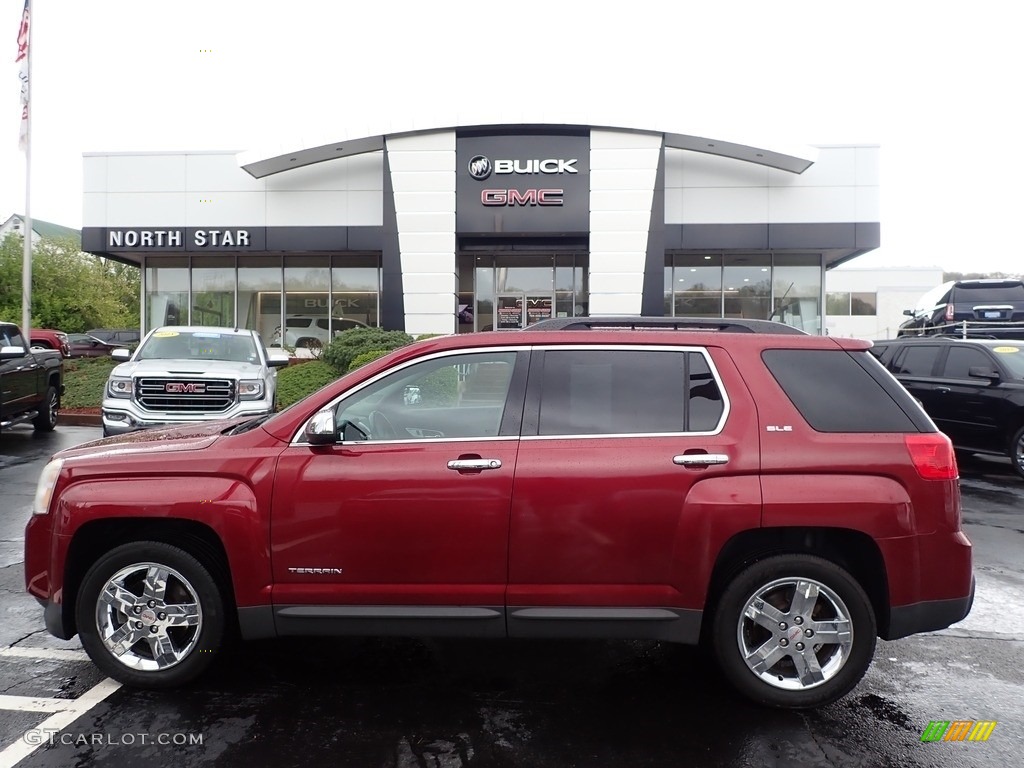 2012 Terrain SLE AWD - Merlot Jewel Metallic / Jet Black photo #1