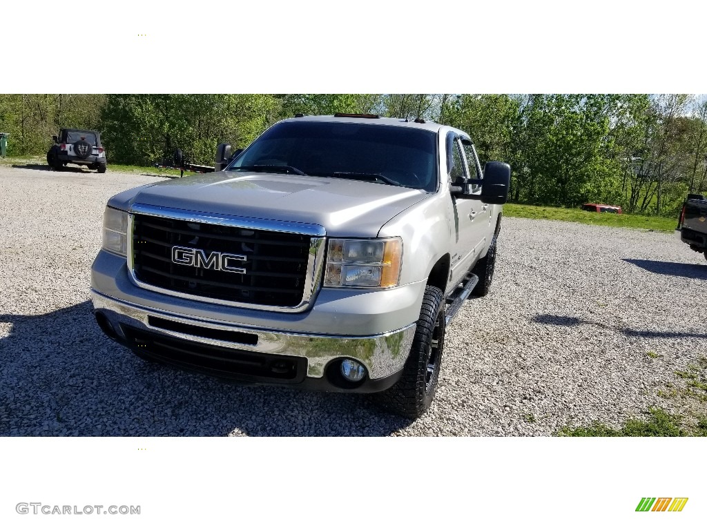 2007 Sierra 2500HD SLT Crew Cab 4x4 - Stealth Gray Metallic / Dark Titanium/Light Titanium photo #9