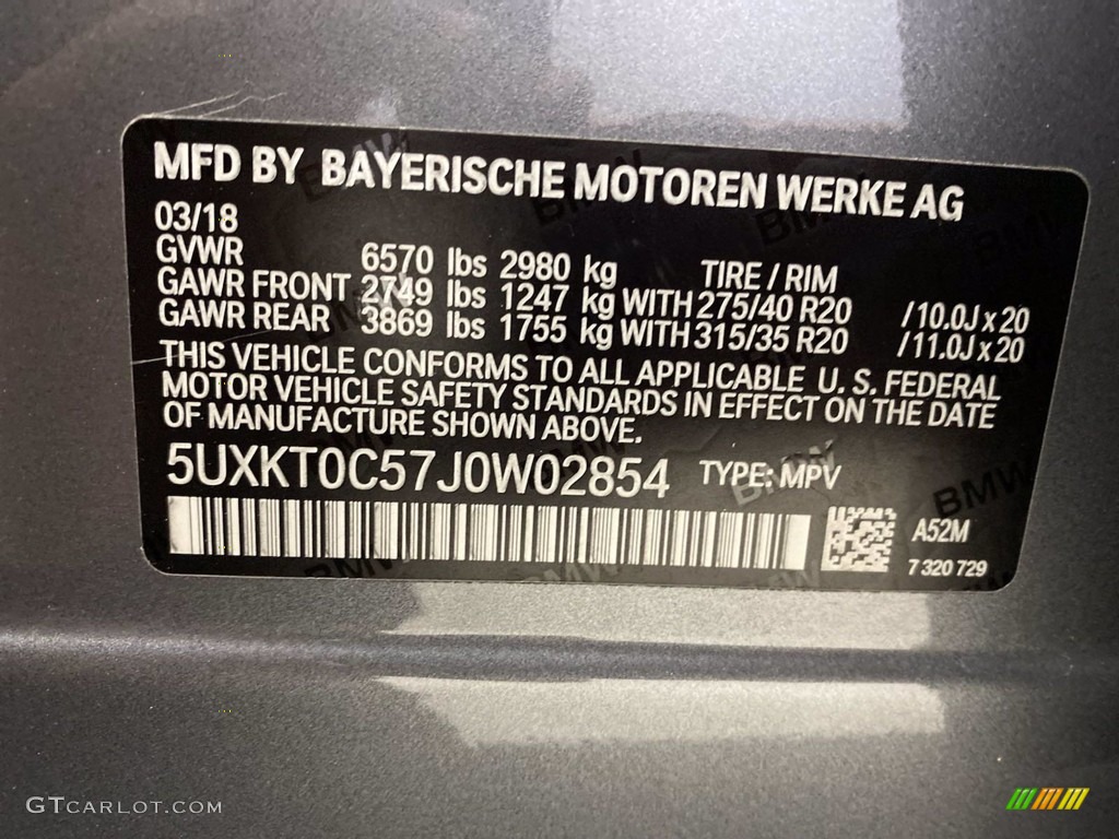 2018 X5 xDrive40e iPerfomance - Space Gray Metallic / Black photo #37