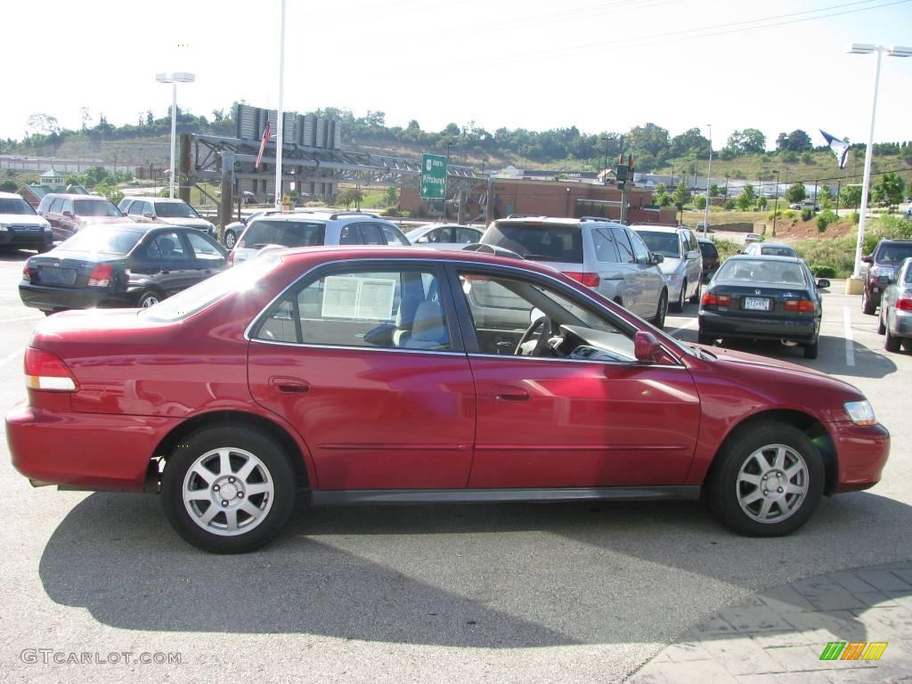 2002 Accord EX Sedan - Firepepper Red Pearl / Ivory photo #8