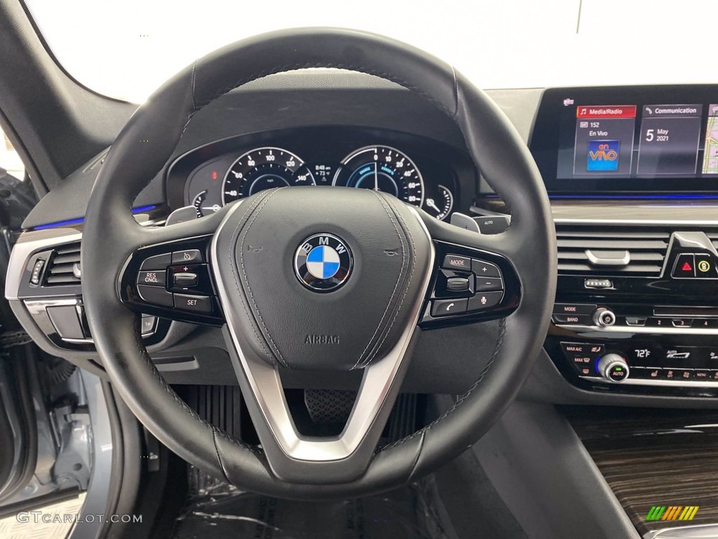 2019 5 Series 530e iPerformance Sedan - Bluestone Metallic / Black photo #18