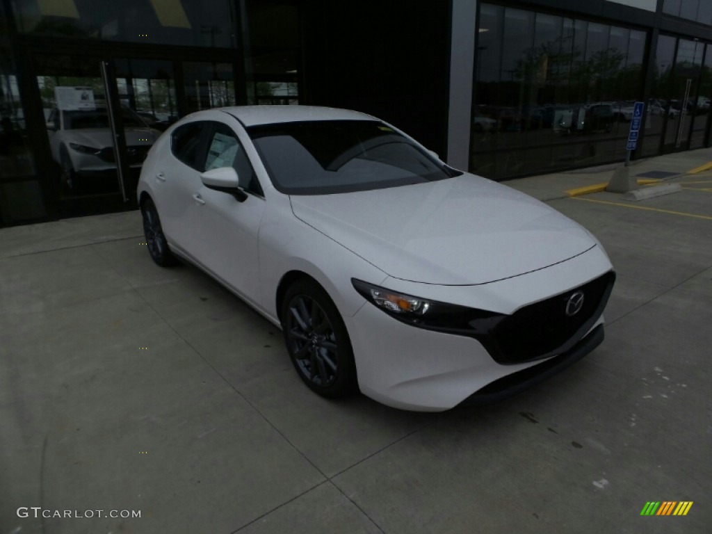 2021 Mazda3 Select Sedan AWD - Snowflake White Pearl Mica / Black photo #1
