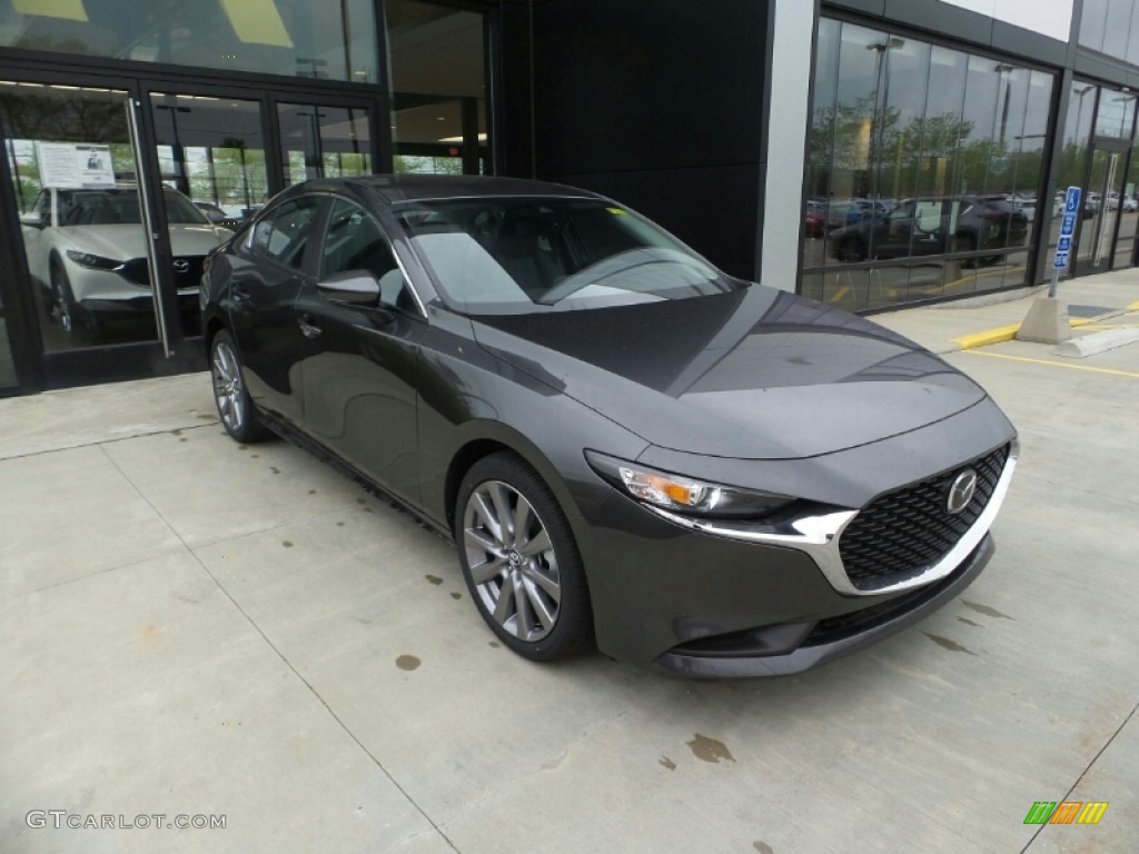 2021 Mazda3 Select Sedan AWD - Machine Gray Metallic / Black photo #1