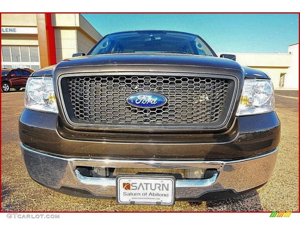 2006 F150 XLT SuperCrew - Dark Stone Metallic / Tan photo #8