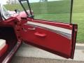 1957 Ford Fairlane 500 Red/White Interior Door Panel Photo