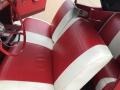1957 Ford Fairlane 500 Red/White Interior Front Seat Photo