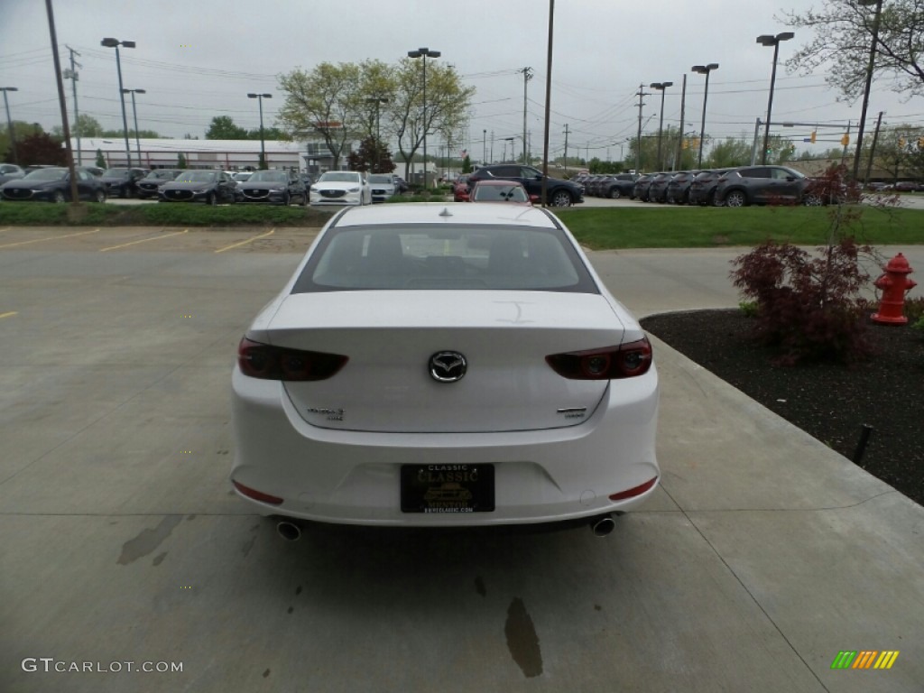 2021 Mazda3 2.5 Turbo Sedan AWD - Snowflake White Pearl Mica / Black photo #5