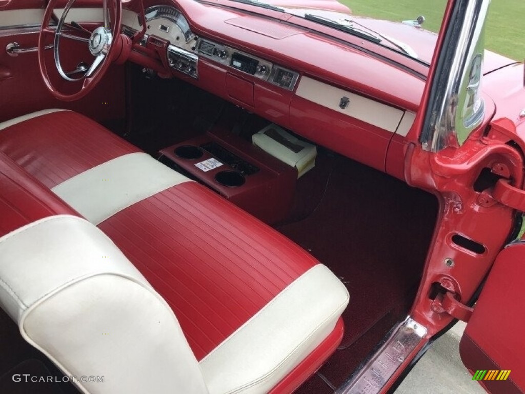 Red/White Interior 1957 Ford Fairlane 500 Sunliner Photo #141885216