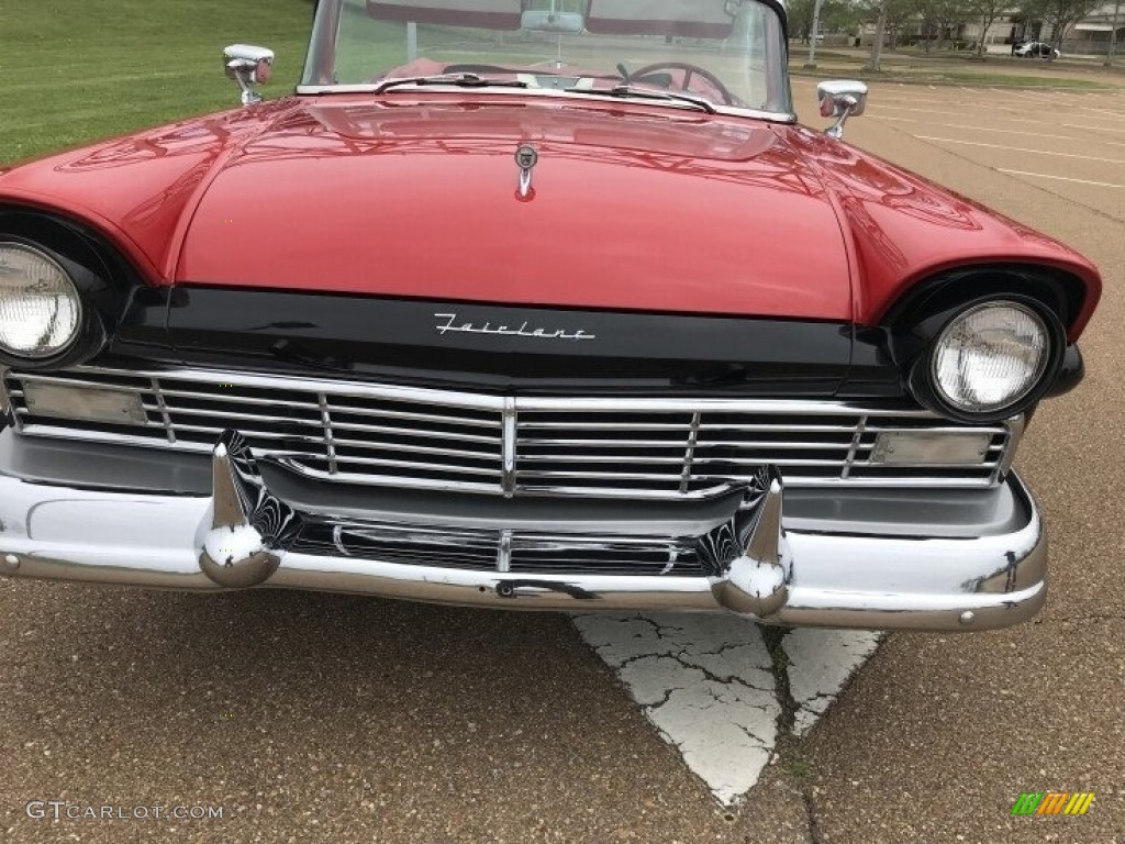 Raven Black/Flame Red 1957 Ford Fairlane 500 Sunliner Exterior Photo #141885426