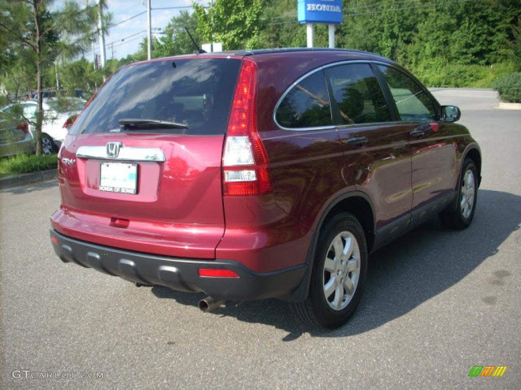 2007 CR-V EX 4WD - Tango Red Pearl / Gray photo #3