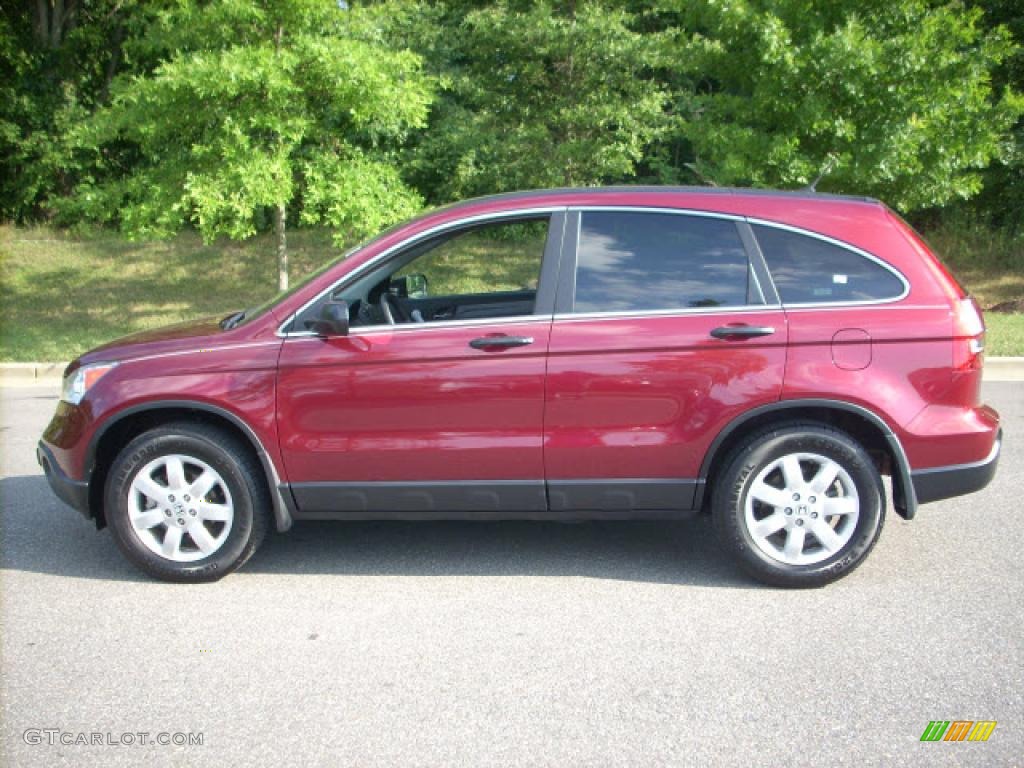 2007 CR-V EX 4WD - Tango Red Pearl / Gray photo #6