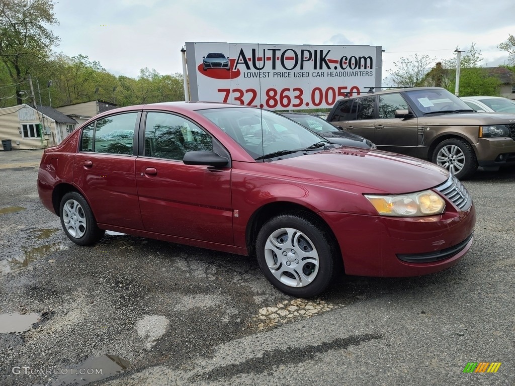 2005 ION 2 Sedan - Berry Red / Tan photo #2
