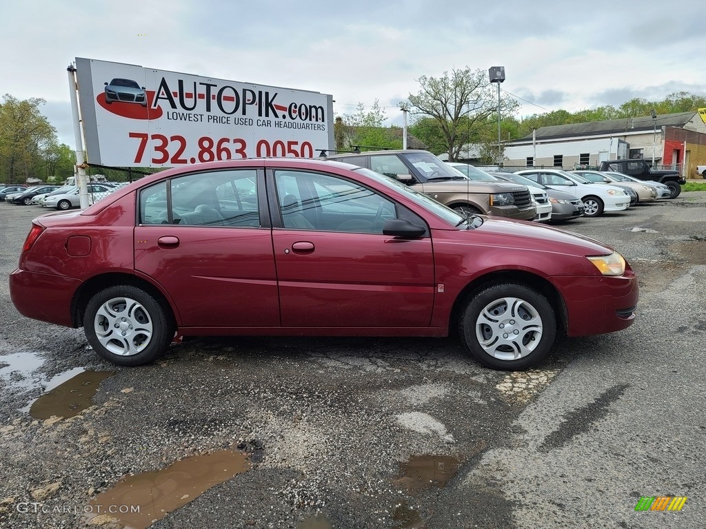 2005 ION 2 Sedan - Berry Red / Tan photo #3