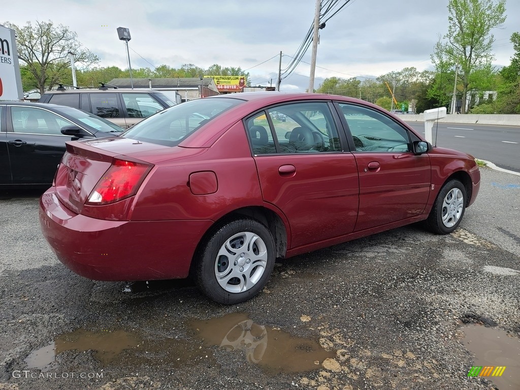 2005 ION 2 Sedan - Berry Red / Tan photo #4