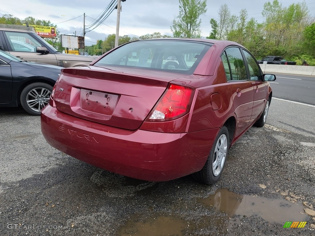 2005 ION 2 Sedan - Berry Red / Tan photo #5