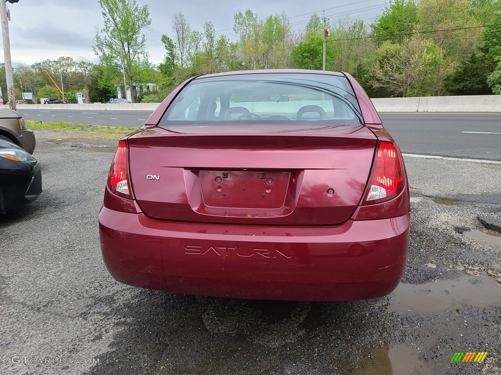 2005 ION 2 Sedan - Berry Red / Tan photo #6