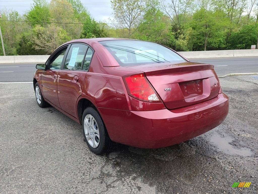 2005 ION 2 Sedan - Berry Red / Tan photo #7