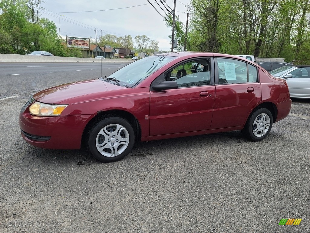 2005 ION 2 Sedan - Berry Red / Tan photo #8