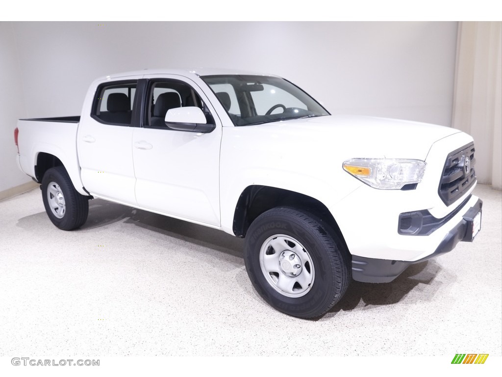 2017 Tacoma SR Double Cab 4x4 - Super White / Cement Gray photo #1