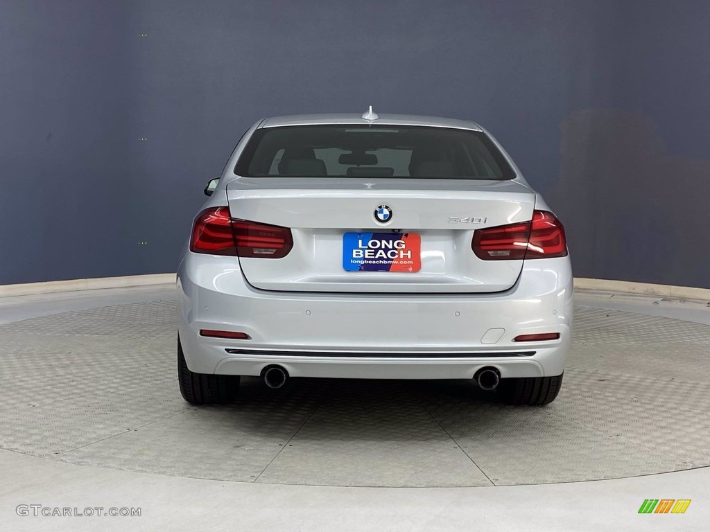 2018 3 Series 340i Sedan - Glacier Silver Metallic / Black photo #4