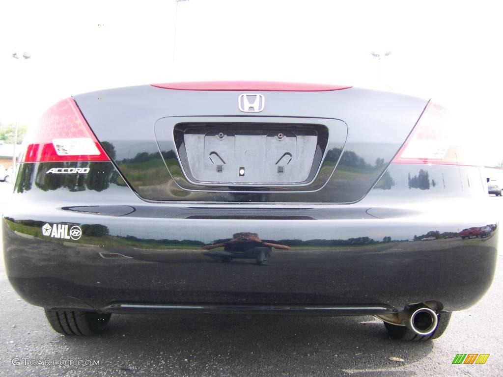 2006 Accord LX Coupe - Nighthawk Black Pearl / Black photo #6