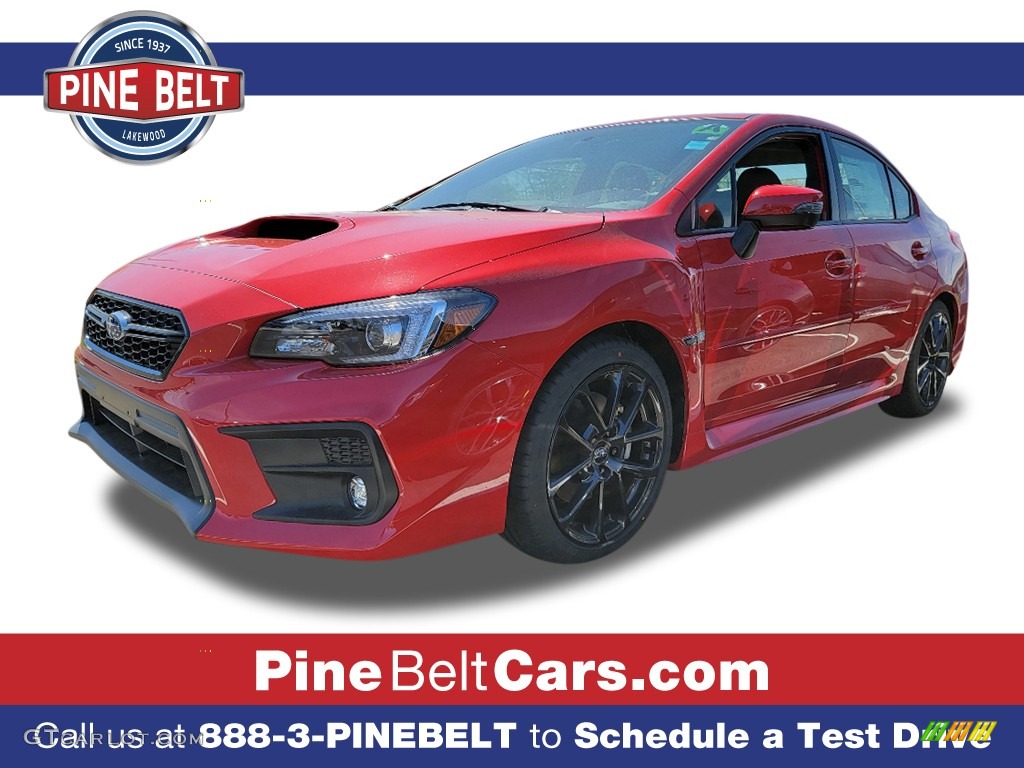 2021 WRX Limited - Pure Red / Carbon Black photo #1