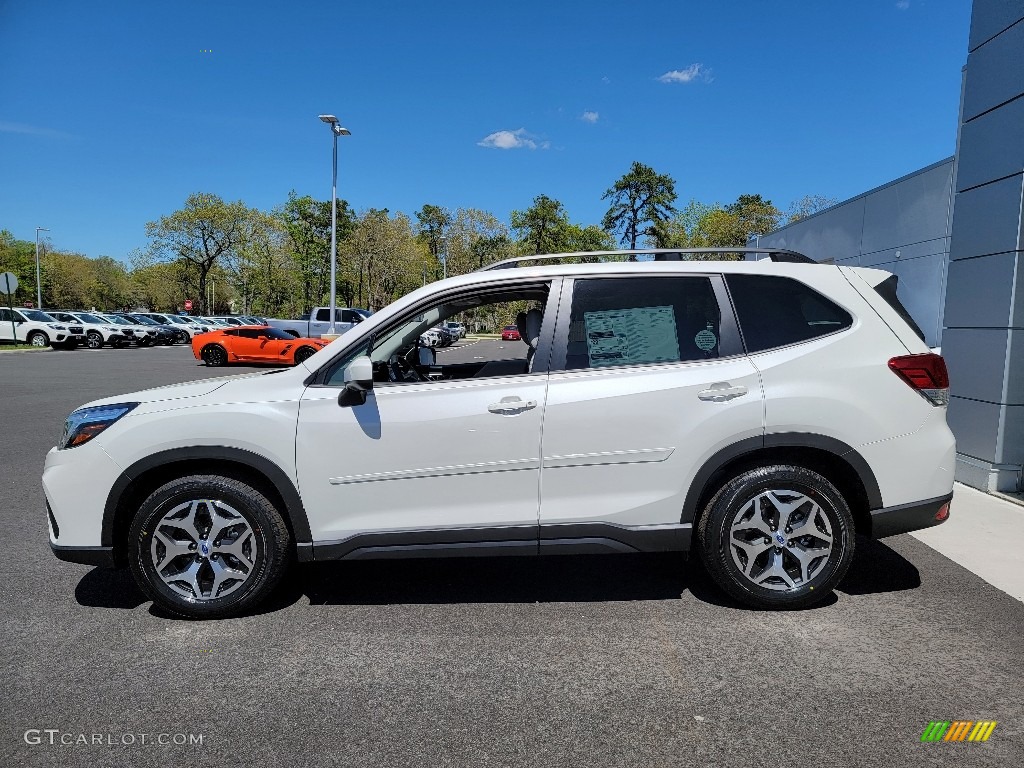 Crystal White Pearl 2021 Subaru Forester 2.5i Premium Exterior Photo #141890173