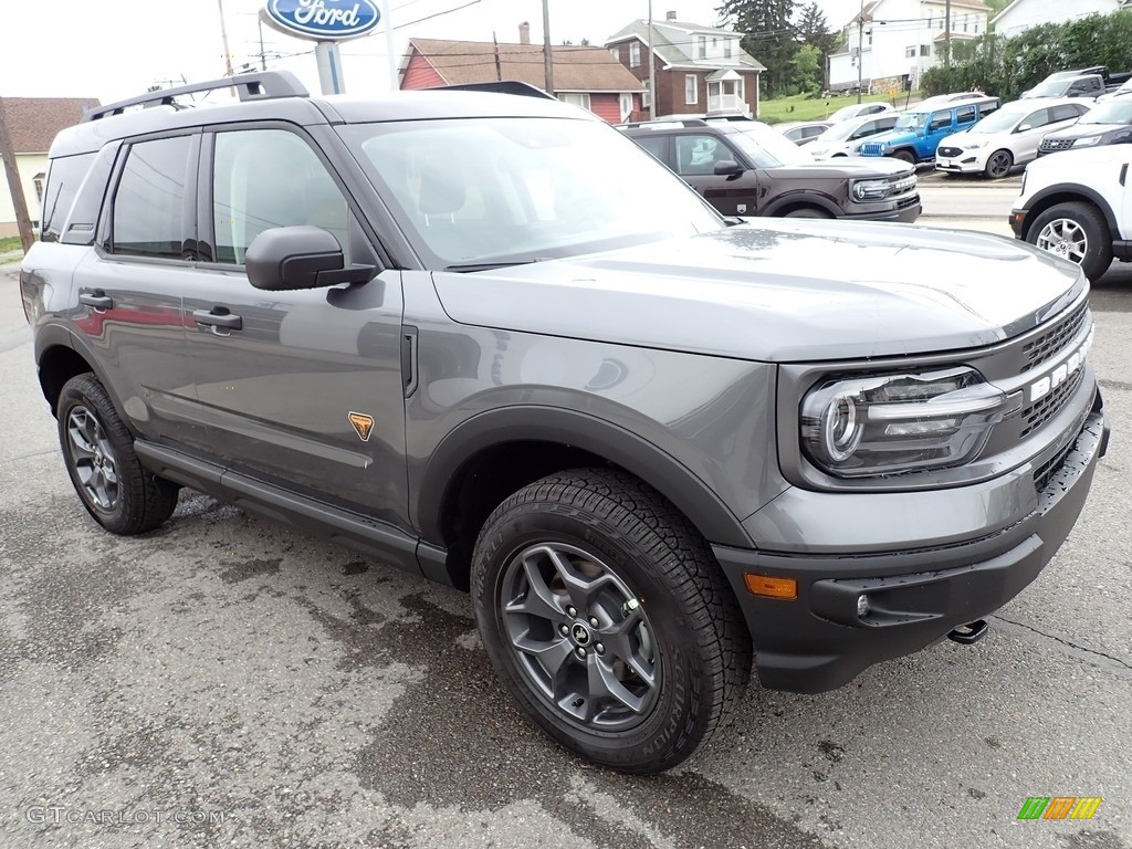 Carbonized Gray Metallic 2021 Ford Bronco Sport Badlands 4x4 Exterior Photo #141890944