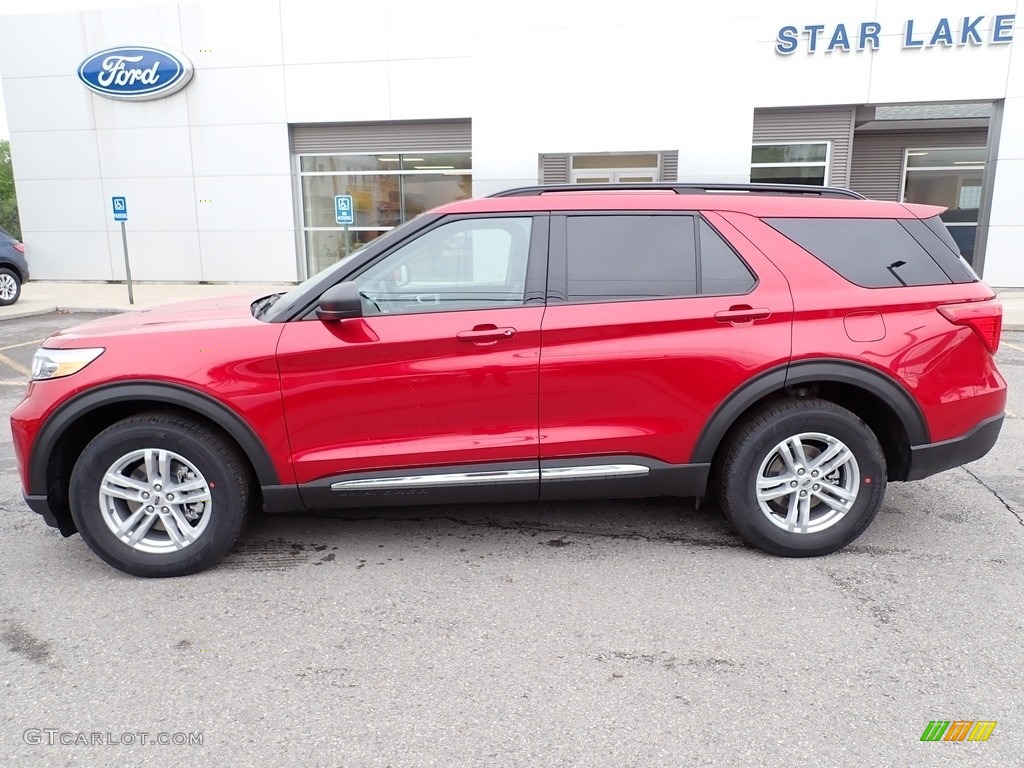 2021 Explorer XLT 4WD - Rapid Red Metallic / Ebony photo #2