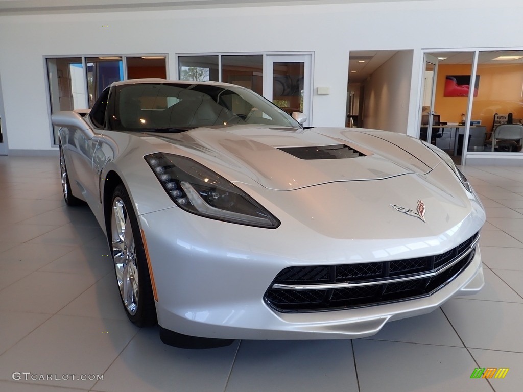 2014 Corvette Stingray Coupe Z51 - Blade Silver Metallic / Jet Black photo #11