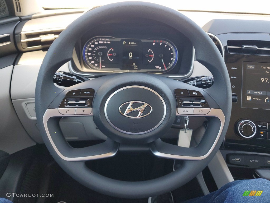 2022 Hyundai Tucson SE Gray Steering Wheel Photo #141893209