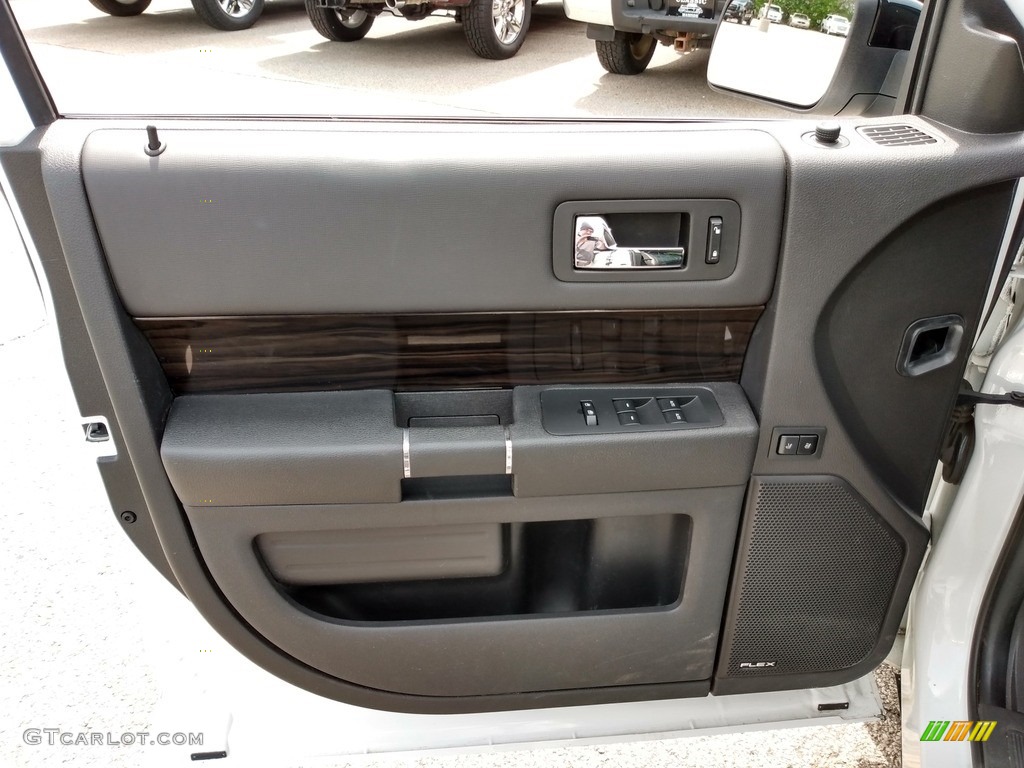 2018 Ford Flex SEL AWD Charcoal Black Door Panel Photo #141894745