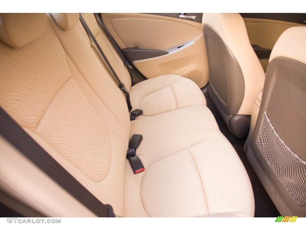 2012 Accent GLS 4 Door - Boston Red / Beige photo #17