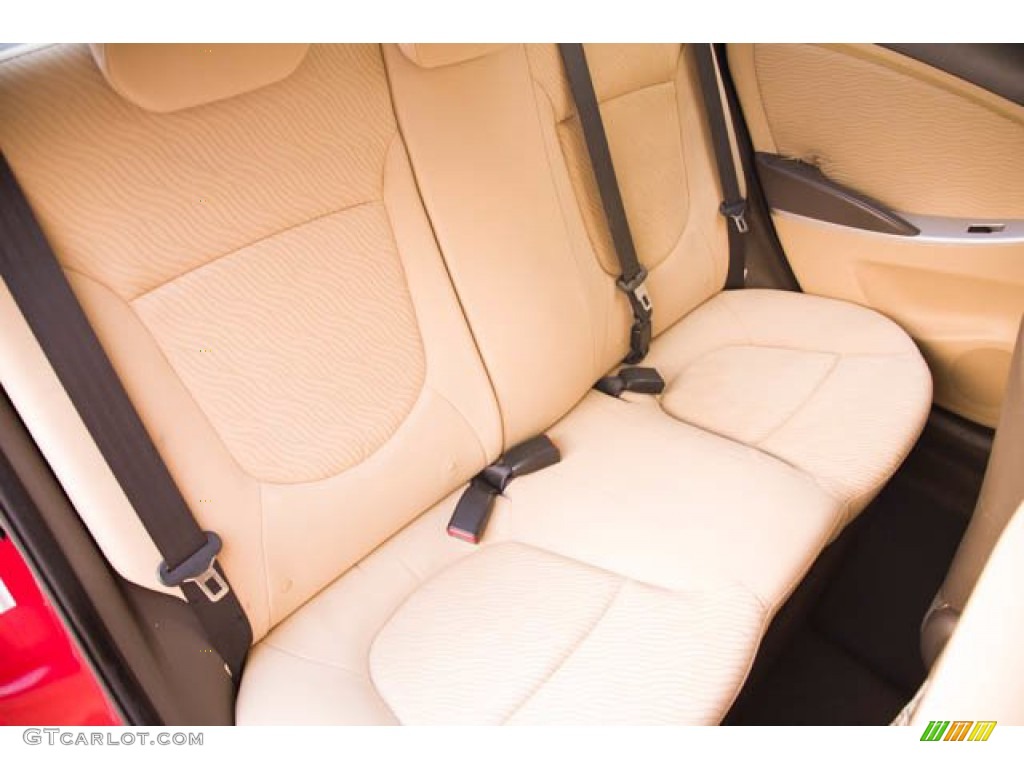 2012 Accent GLS 4 Door - Boston Red / Beige photo #18