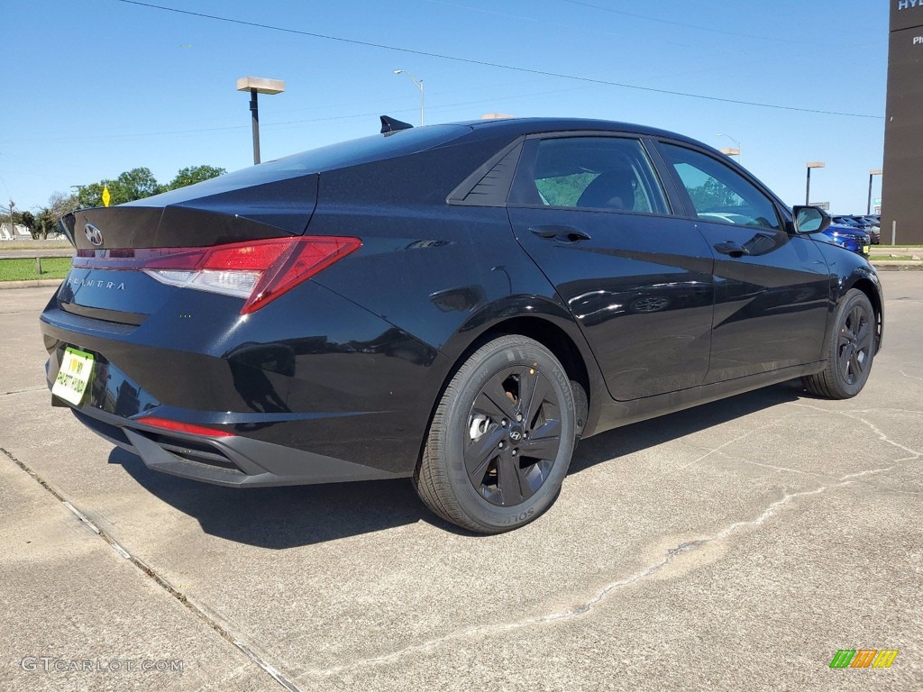 2021 Elantra SEL - Phantom Black / Black photo #3