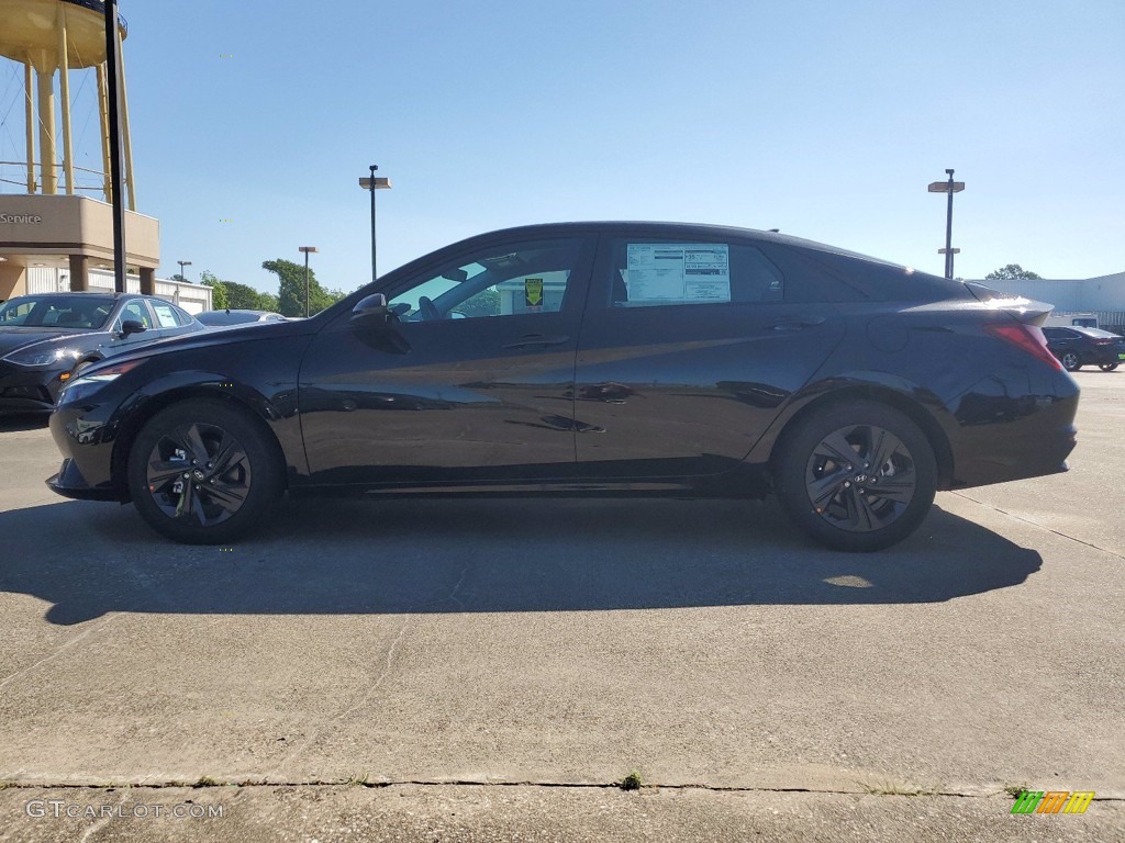 2021 Elantra SEL - Phantom Black / Black photo #7