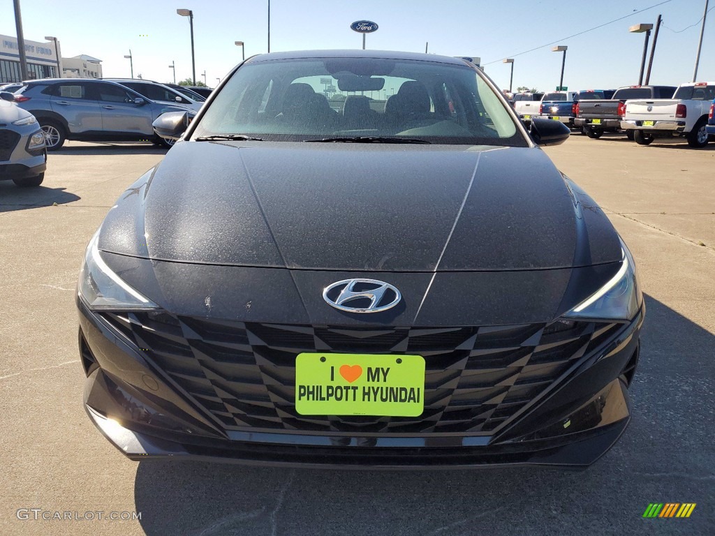 2021 Elantra SEL - Phantom Black / Black photo #9