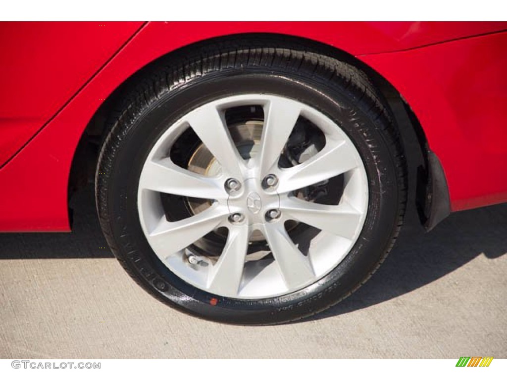 2012 Accent GLS 4 Door - Boston Red / Beige photo #31