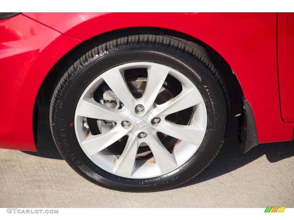 2012 Accent GLS 4 Door - Boston Red / Beige photo #32