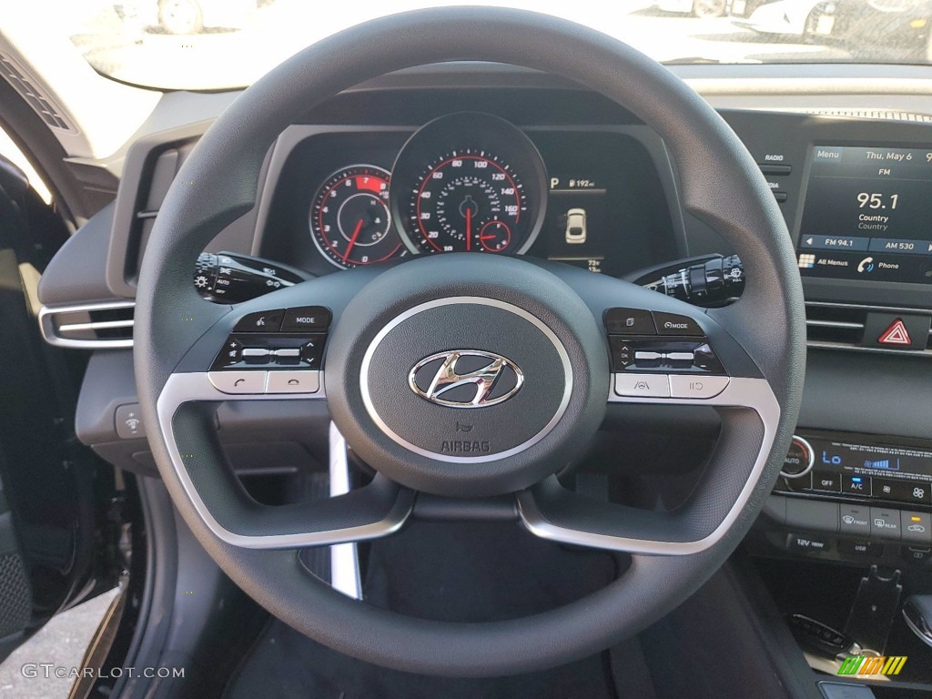 2021 Elantra SEL - Phantom Black / Black photo #15