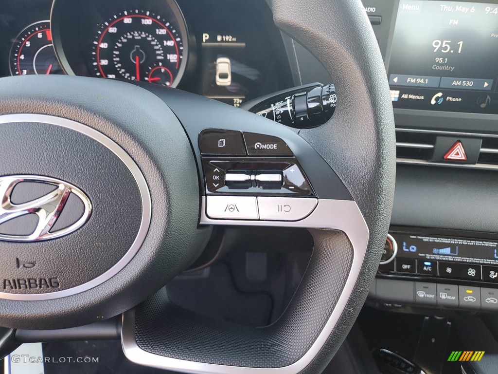 2021 Elantra SEL - Phantom Black / Black photo #17