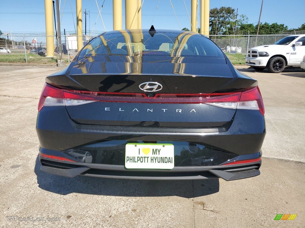 2021 Elantra SEL - Phantom Black / Black photo #8