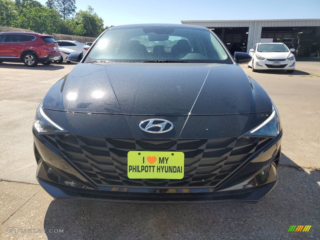 2021 Elantra SEL - Phantom Black / Black photo #9