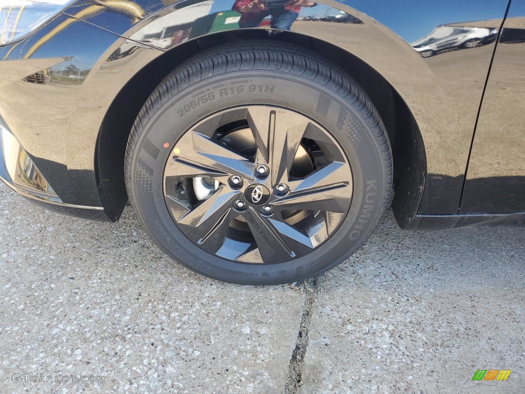 2021 Elantra SEL - Phantom Black / Black photo #10