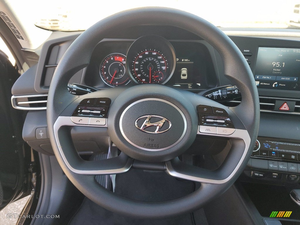 2021 Elantra SEL - Phantom Black / Black photo #15