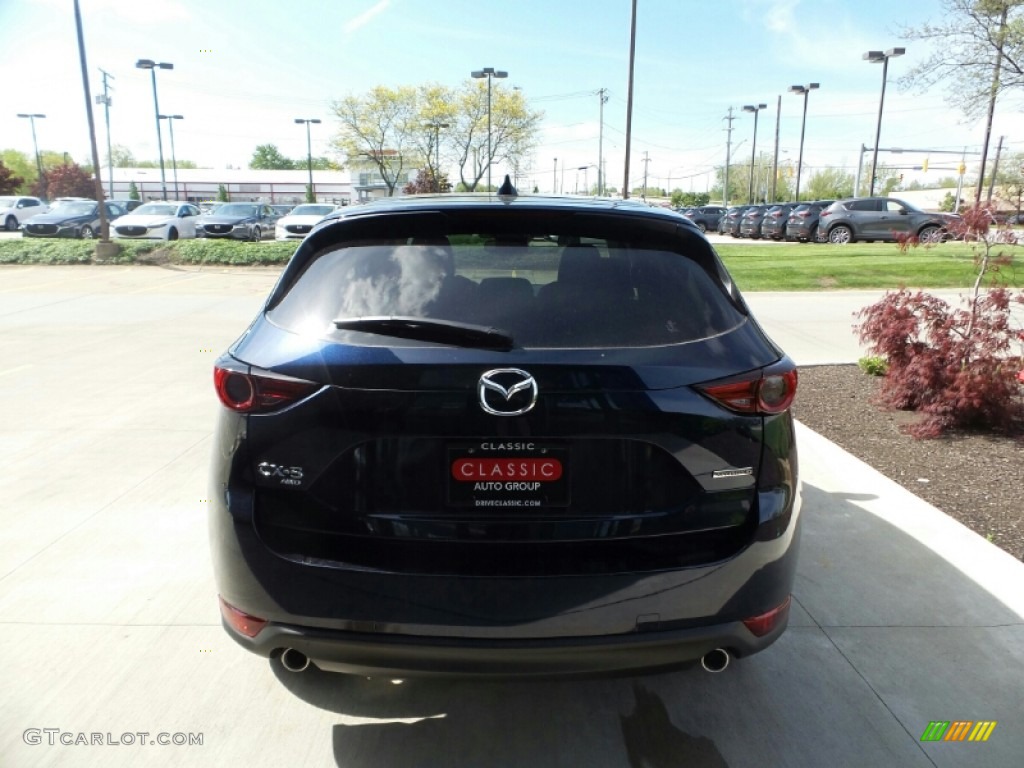 2021 CX-5 Grand Touring AWD - Deep Crystal Blue Mica / Black photo #5